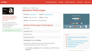 
                            7. aboalarm Erfahrungen 2018 - Wie nützlich ist Aboalarm? - Probao