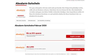 
                            13. Aboalarm Gutscheine Februar 2019 | 200€ + 30% Rabatt einlösen