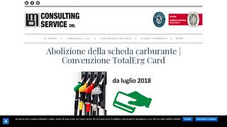 
                            10. Abolizione della scheda carburante | Convenzione TotalErg Card - BM ...