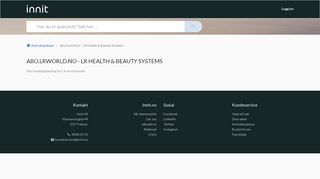 
                            3. abo.lrworld.no - LR Health & Beauty Systems : Innit kundeservice