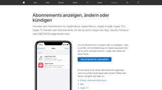 
                            13. Abonnements anzeigen, ändern oder kündigen - Apple Support