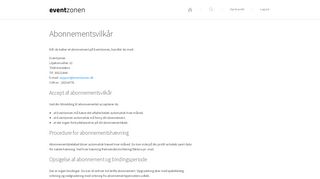 
                            7. Abonnementsvilkår - Eventzonen