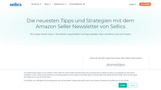 
                            10. Abonniere unseren Newsletter -- Für die aktuellsten Amazon ... - Sellics