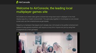 
                            5. About AirConsole - the online multiplayer game console