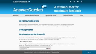 
                            7. About - AnswerGarden » ...- Plant a Question, Grow Answers ...