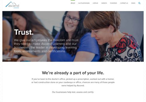 
                            5. About – Ascend Learning