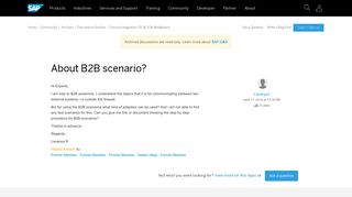 
                            11. About B2B scenario? - archive SAP