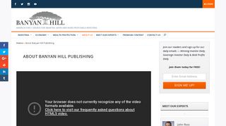 
                            3. About Banyan Hill Publishing - Actionable Stock Advice from Experts