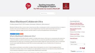 
                            13. About Blackboard Collaborate Ultra | Teaching Innovation ...