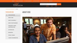 
                            7. ABOUT CEDE :: Tusculum College | Tennessee's First College