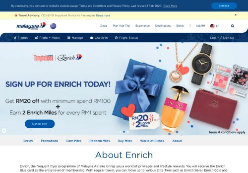 
                            3. About Enrich - Malaysia Airlines