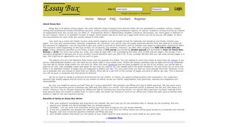 
                            6. About Essay Bux