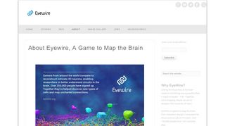 
                            3. About Eyewire, A Game to Map the Brain - Eyewire Blog