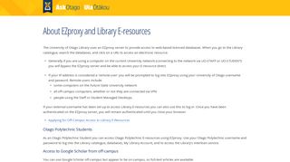 
                            10. About EZproxy and Library E-resources - AskOtago - Service