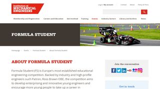 
                            8. About Formula Student - IMechE - Institution of Mechanical Engineers