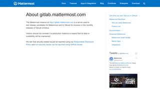 
                            4. About gitlab.mattermost.com | Mattermost