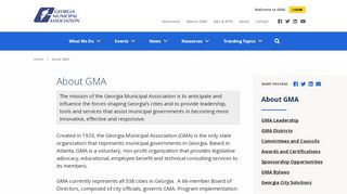
                            13. About GMA - Georgia Municipal Association