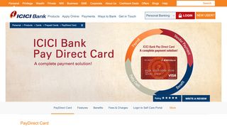 
                            13. About ICICI Bank Pay Direct Card - ICICI Bank