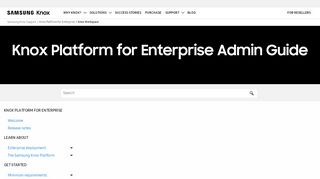 
                            8. About Knox Workspace | Knox Platform for Enterprise Admin Guide