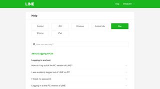
                            1. About Logging In/Out - Help Center | LINE