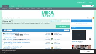 
                            11. About MFC - Mika Fan Club