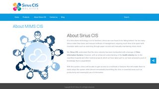 
                            2. About MIMS CIS