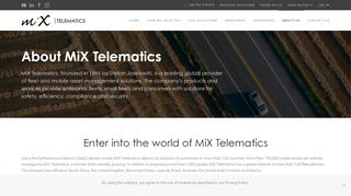 
                            12. About MiX Telematics | About Us | MiX Telematics