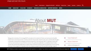 
                            13. About MUT - Mangosuthu University of Technology