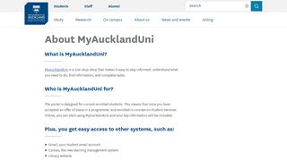 
                            5. About MyAucklandUni - The University of Auckland