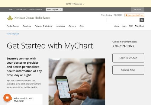 
                            13. About MyChart - Northeast Georgia Health System