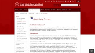 
                            8. About Online Courses - Toronto Catholic District School Board