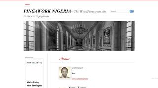 
                            8. About | PINGAWORK NIGERIA