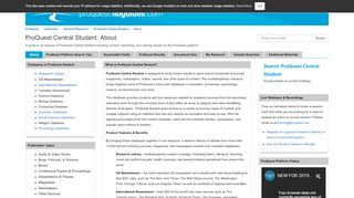 
                            6. About - ProQuest Central Student - LibGuides at ProQuest