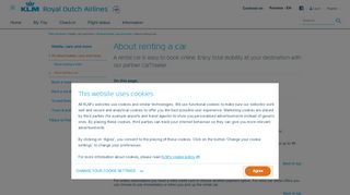 
                            11. About renting a car - KLM.com