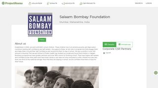 
                            7. About Salaam Bombay Foundation | ProjectHeena