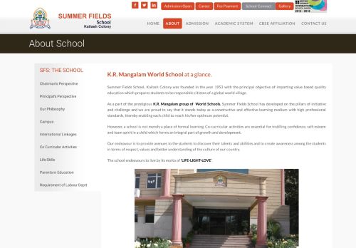 
                            7. About School | Summer Fields School, Kailash Colony, New Delhi