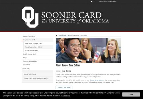 
                            4. About Sooner Card Online - University of Oklahoma