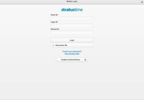 
                            8. About Stratus Mobile - Mobile Login