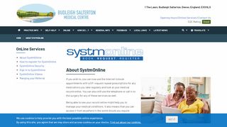 
                            5. About SystmOnline - Budleigh Salterton Medical Centre