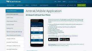 
                            12. About the Amtrak Mobile Application | Amtrak