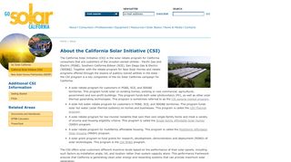 
                            8. About the California Solar Initiative (CSI) - Go Solar California