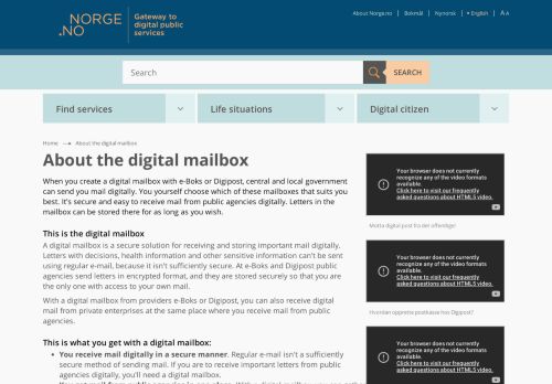 
                            4. About the digital mailbox | Norge.no