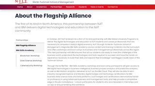 
                            12. About the Flagship Alliance | Martin Tuchman School of Management