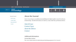 
                            12. About the Journal | Nature Immunology