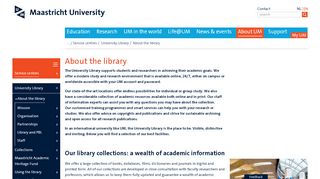 
                            6. About the library - About UM - Maastricht University