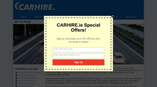 
                            5. About the M6 Toll Road | CARHIRE.ie