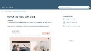 
                            6. About the New Wix Blog | Help Center | Wix.com