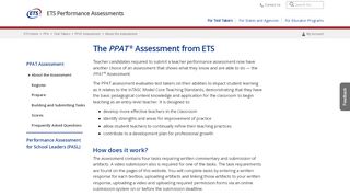 
                            3. About the PPAT (For Test Takers) - ETS.org