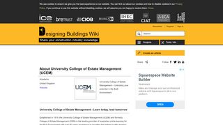 
                            8. About University College of Estate Management (UCEM) - ...