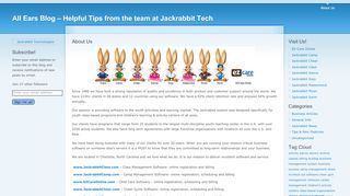 
                            11. About Us | All Ears Blog - Helpful Tips from the team at Jackrabbit Tech
